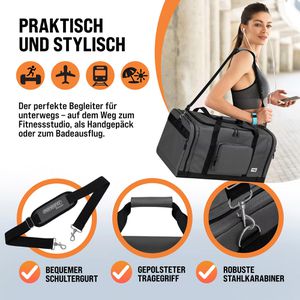 Produktbild für Reisetasche Monzana 104054, schwarz, 70 cm