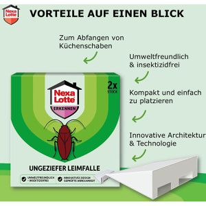 Produktbild für Klebefalle Nexa-Lotte Ungeziefer Leimfalle, giftfrei