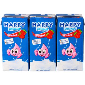 Produktbild für Milchdrink Hochwald Happy Drink Typ Erdbeer, im Trinkpäckchen