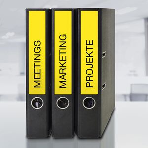 Produktbild für Rückenschilder Zweckform L4765-20, gelb