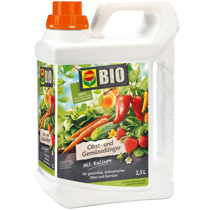 Compo Dnger Bio Obst- und Gemsednger, Flssigdnger, extra Kalium, 2,5  Liter  Bttcher AG
