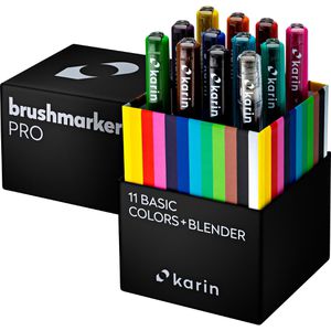 Produktbild für Brush-Pen karin 27C1N Brushmarker PRO Basic Colours