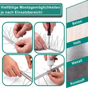 Produktbild für Vogelabwehr PRIOstahl Taubenspikes, 10 Meter
