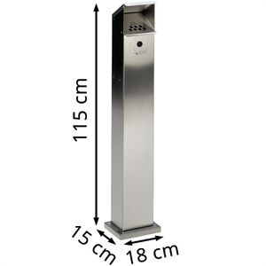 Produktbild für Aschenbecher VAR SG 124, 1207, für Outdoor, mit Dach