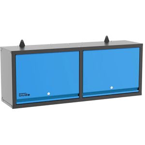 Werkzeugschrank Güde GWS 2T, 40477, aus Metall, schwarz / blau