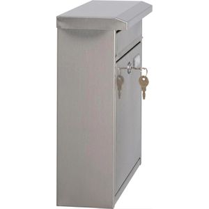 Produktbild für Briefkasten Böttcher-AG BK01, Premium, silber, aus Stahl