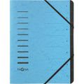 Ordnungsmappe Pagna 40058-18, A4 aus Karton, hellblau, 7 Fächer