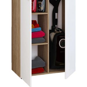 Produktbild für Mehrzweckschrank VCM Vandol 912189, sonoma eiche / weiß