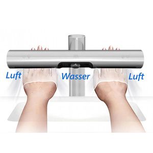 Produktbild für Händetrockner JSD OneTap 2in1, Jet-Luftstrom, silber