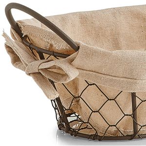 Produktbild für Brotkorb Zeller Countrystyle 18090, aus Metall / Stoff