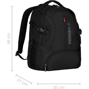 Produktbild für Laptop-Rucksack Wenger Transit, 600636, schwarz