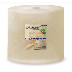 Produktbild für Putztuchrolle Lucart EcoNatural 851250, Fiberpack, braun