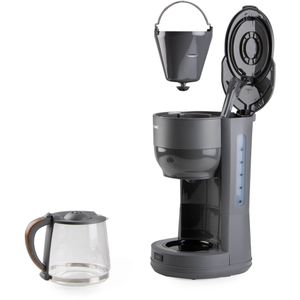 Produktbild für Kaffeemaschine Domo Wood You, DO754K, mit Glaskanne
