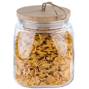 Produktbild für Vorratsglas APS Woody 82256, mit Holzdeckel