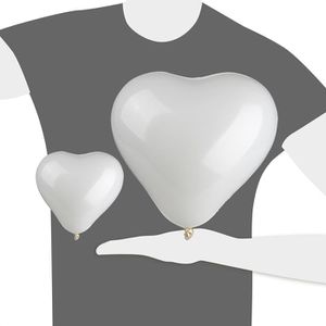 Produktbild für Luftballons Papstar 19348 Heart, farbig sortiert