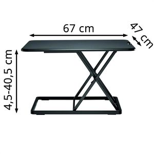 Produktbild für Schreibtischaufsatz Neomounts NS-WS050BLACK, schwarz