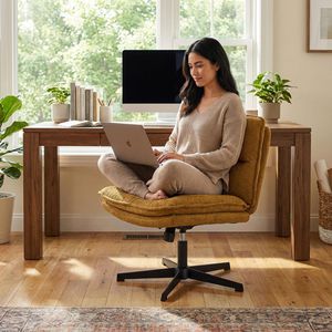 Produktbild für Loungesessel hJh-OFFICE Criss-Cross 20, 670694, braun