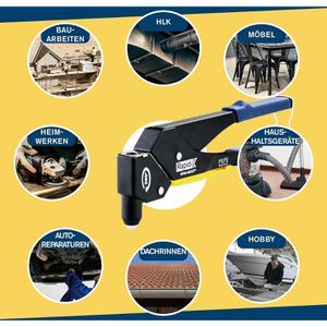 Produktbild für Blindnietzange Rapid RP60 Multi, Kopf 360°
