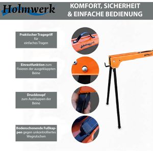 Produktbild für Arbeitsbock Holmwerk 28488, bis 1000kg