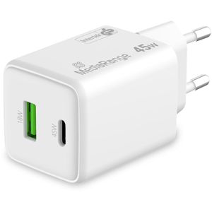 Produktbild für USB-Ladegerät MediaRange MRMA113-2, 45 Watt