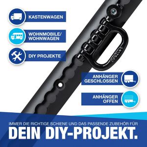 Produktbild für Airlineschiene NTG Standard, Set, zum Schrauben, 4 Stück