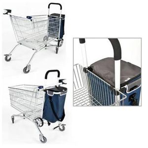 Produktbild für Einkaufstrolley Bremermann BRINKUM blau, klappbar