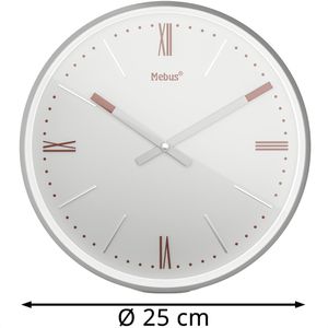 Produktbild für Wanduhr Mebus 19779, Kunststoff, analog, Quarzuhr