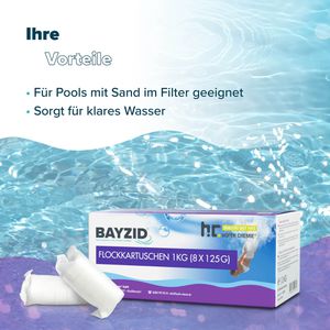 Produktbild für Flockungsmittel Höfer-Chemie 10160016, Flockkartuschen