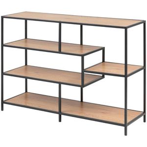 Bücherregal AC-Design Seaford, schwarz / wildeiche