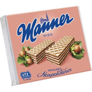 Produktbild für Waffeln Manner Original Neapolitaner, laktosefrei &amp; vegan