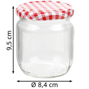 Produktbild für Einmachglas Böttcher-AG Karodesign, mit Schraubdeckel