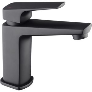 Produktbild für Waschtischarmatur Schütte Raven, schwarz matt
