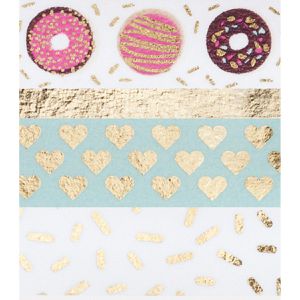 Produktbild für Washi-Tape Folia 26431 Hotfoil, mit Glanzeffekt, gold II