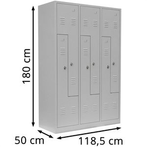 Produktbild für Spind Lüllmann 525120, Z-Spind, lichtgrau