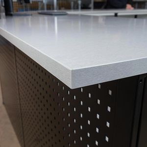 Produktbild für Empfangstheke Schulte Theken-Set 3, 44012, schwarz / grau