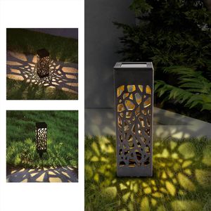 Produktbild für Wegeleuchte Eaxus Hollow, Kunststoff, anthrazit, mit Solar