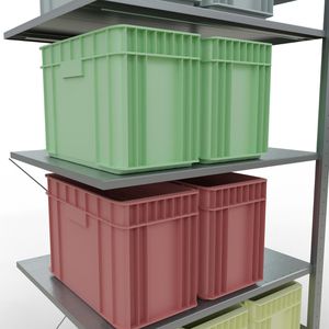 Produktbild für Anbauregal Schulte 12585, 5 Metallböden