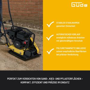 Produktbild für Rüttelplatte Güde GRP 60E, 55577, Benzin