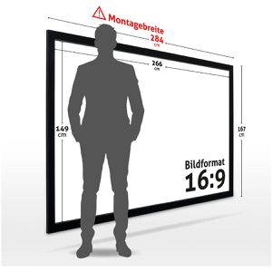 Produktbild für Beamer-Leinwand ESMART Professional MIRALE