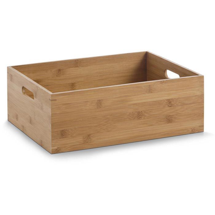 Zeller Holzkiste 13341, Bambus, braun, 40 x 30 x 14cm – Böttcher AG