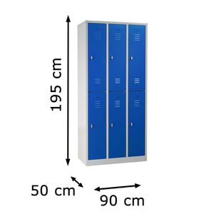 Produktbild für Spind G-Office WRC.6.19590, blau