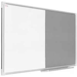 Produktbild für Kombitafel ALLboards CO129FS, 2 in 1, grau / weiß