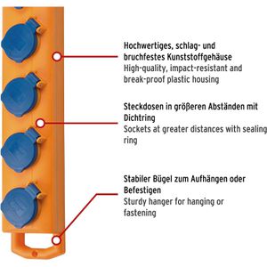 Produktbild für Steckdosenleiste Brennenstuhl Super-Solid 554, 5m
