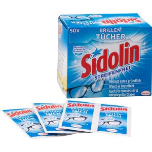 Produktbild für Brillenputztücher Sidolin Brillentücher streifenfrei, feucht