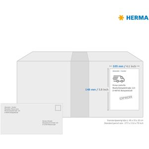 Produktbild für Folienetiketten Herma 10773, weiß matt