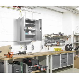 Produktbild für Werkzeugschrank CP-Möbel 134013-22, aus Metall, lichtgrau