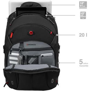 Produktbild für Laptop-Rucksack Wenger Gigabyte, 600627, schwarz