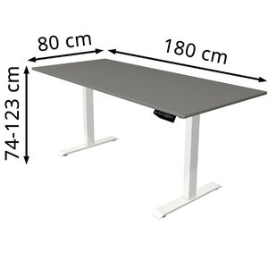 Produktbild für Schreibtisch Kerkmann Move 1, graphit / weiß