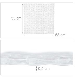 Produktbild für Duschmatte Relaxdays 53 x 53 cm