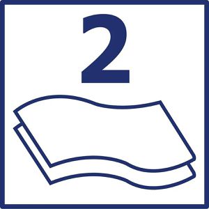 Produktbild für Putztuchrolle Papernet 416621, aus Recyclingpapier, blau